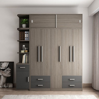 Armoire de chambre moderne BALOM à prix abordable avec serrure et clé, dressing en bois pour la maison, designs en bois
