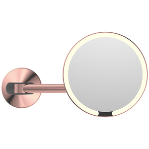 Espelho de Banheiro Montado na Parede para Hotel, Espelho Redondo Magnificador 1X/5X com Luz LED de 3W, Espelho Cosmético Personalizado Recarregável - Product Image 3