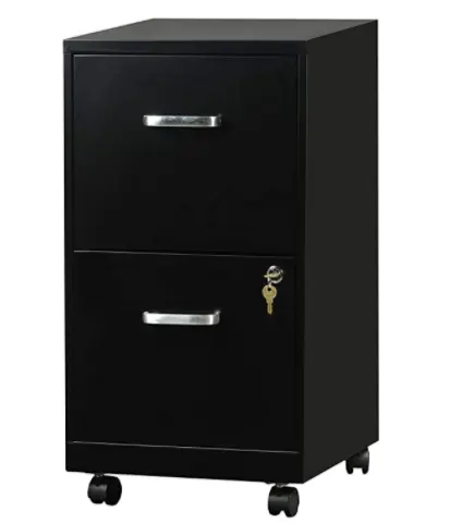 Hot Selling Office Furniture Steel 2 Drawer Industrial Metal File Storage Cabinet Vertical Fixed Cabinet