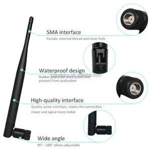 Antena omnidirecional 2.4g 5.8g 5km wifi ao ar livre dual band 3dbi 5dbi wifi bridge ufl cabo antena externa 2.4g 5.8g