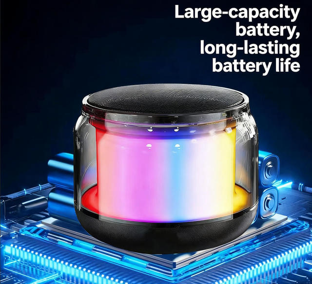 S300 Wireless Blue Tooth RGB Ambient Light Speaker 360 Degree Omnidirectional Surround Sound Deep Bass TF Card TWS Wired Audio