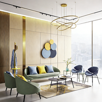 Meubles de bureau de haute qualité, ensemble de canapés de bureau modernes, confortables et esthétiques, canapé irrégulier