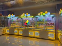Machine à griffes géante pour deux joueurs, pour peluches, modèle Twister, jeu d'arcade à monnayeur, 2 jeux pour centre de divertissement