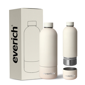 Kleine mondopening dubbelwandige vacuüm reisfles 750ml roestvrijstalen geïsoleerde waterfles met bodemversterking Houdt koud 12 uur - Product Image 1