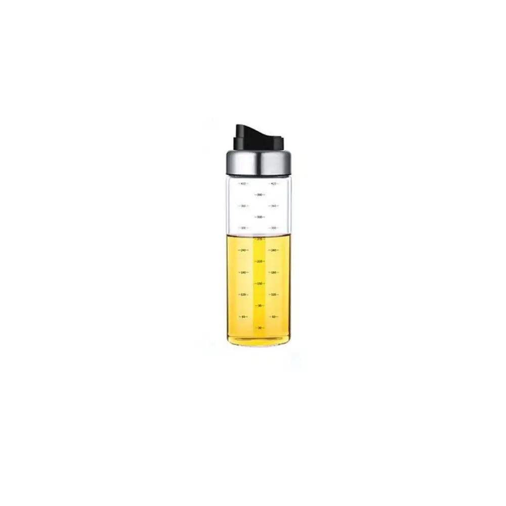 Jiameal OEM/ODM 500ML Línea graduada Vidrio de borosilicato de gran capacidad Dispensador de aceite de cierre de apertura automática