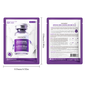 Masque facial éclaircissant au glutathion FAYANKOU, soin coréen pour la peau, masque facial en patch, masque facial blanchissant, masque facial en feuille, vente en gros d'usine - Product Image 6