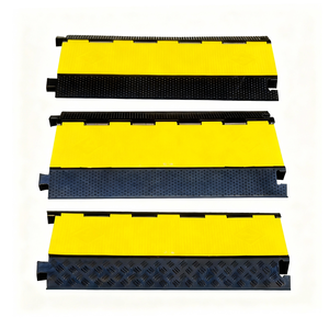 रबर केबल ट्रेंच स्पीड बम्प ग्राउंड वायर प्रोटेक्शन चैनल एंटी-क्रश केबल कवर प्लेट रोड केबल कवर ट्रेंच बोर्ड ब्रिज - Product Image 6