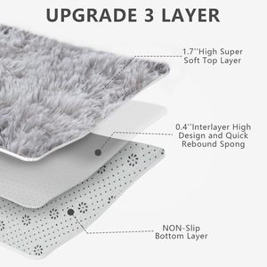 Tappeto Shaggy Sfumato Tie-Dye Ultra Morbido e Antiscivolo <span class=keywords><strong>per</strong></span> Soggiorno, Camera da Letto e Arredamento d'Interni - Product Image 5