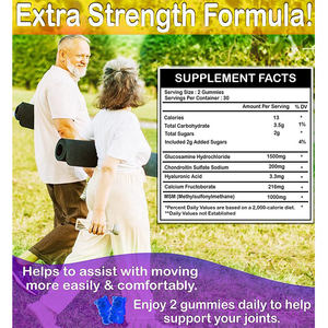 Glukozamin kondroitin sülfat Gummies MSM eklem desteği Gummies ile <span class=keywords><strong>1500mg</strong></span> ekstra güç - Product Image 4