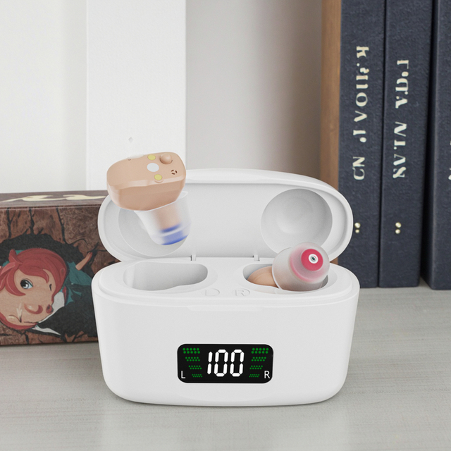 Vienatone Tianyue CN430S Ite Premium In-ear Cic Hearing Aids with Digital Display Rechargeable