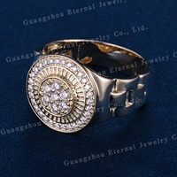 Bague personnalisée vintage en diamant de laboratoire HTHP VVS taille brillant rond, en argent S925, or jaune 10K 14K 18K, PT950, pour homme et femme, mariage