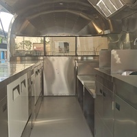 Remorque de bar à café mobile entièrement équipée, petit chariot à hot-dogs et à glaces, remorque de concession, camion de nourriture avec cuisine complète