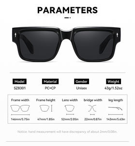 <span class=keywords><strong>Lunettes</strong></span> de soleil carrées et épaisses à monture épaisse et à monture épaisse <span class=keywords><strong>Lunettes</strong></span> de soleil <span class=keywords><strong>tendance</strong></span> 2024 2025 - Product Image 5