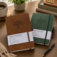 Cuaderno de Cuero PU Vintage Suave A5 con Logotipo Personalizado, Papel Ecológico, Escritura Fluida, para Oficina y Escuela