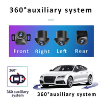 360 Panoramique 720P HD Caméra Arrière Avant Gauche Droite 3D Surround pour Android Autoradio Plug and Play