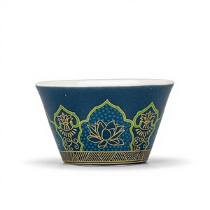 Tazza in Ceramica Blu e Bianca per Uso Domestico, Tazza da Tè Singola per Degustazione Kung Fu - Product Image 1