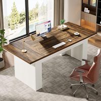Pour Tribesigns 63 \ "bureau exécutif moderne en bois bureau grand ordinateur bureau à domicile Table d'étude