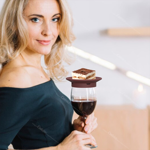 BPA Free Upgraded <b>Wine</b> Glass Charcuterie Topper Snack Holder Cake <b>Container</b> Cup Trays - Product Image 4