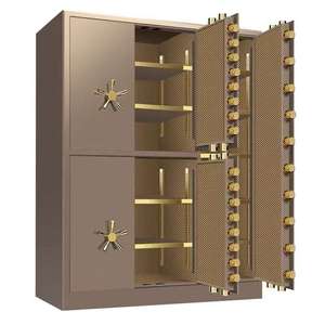 בית טביעת אצבע יוקרה 5 דלתות בטוחה עם מערכת אזעקה כפולה ומדפים מתכווננים - Product Image 1