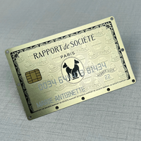 Bedruckbare Smarte VIP-Mitgliedskarten aus Edelstahl, Blanko für Individuellen Druck, Gold NFC Chip Metall Visitenkarten
