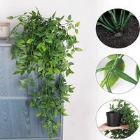 Plantes aquatiques artificielles suspendues Mandala pour la décoration intérieure/extérieure - Ambiance Thanksgiving et mariage - Plastique écologique de haute qualité