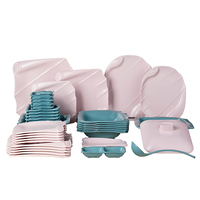 Nouvelle conception, service de table en mélamine 38 pièces, ensemble d'assiettes et de bols imprimés en mélamine, vente en gros, expédition en conteneur complet pour l'Égypte