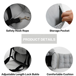 Venta al por mayor desmontable mascota <span class=keywords><strong>perro</strong></span> elevador asiento de <span class=keywords><strong>coche</strong></span> <span class=keywords><strong>cama</strong></span> de asiento trasero para todo tipo de <span class=keywords><strong>coche</strong></span> comodidad de viaje para perros - Product Image 2