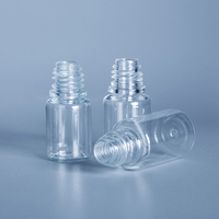 Bouteilles compte-gouttes en plastique PET de 3 ml, 5 ml, 10 ml, 50 ml, à embout fin, avec bouchon sécurité enfant blanc, pour huile nettoyante cosmétique, shampoing, jus