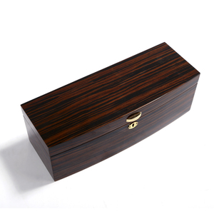 High-end Handmade Screen Printing Single Bottle Wooden Whiskey Wine Box