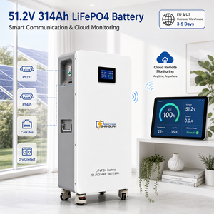 แบตเตอรี่โซลาร์สำหรับที่อยู่อาศัย 51.2V 300Ah LiFePO4 15.36kWh ระบบกักเก็บพลังงาน พร้อม Smart BMS แอปพลิเคชันบนคลาวด์ และอายุการใช้งาน 6000 รอบ - Product Image 3