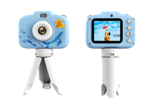 Cámara para Niños con Trípode, Cámara Digital de 30MP con Doble Lente para Niños, Grabadora de Fotos y Vídeos con Juegos, Cámara Infantil con Diseño de Dibujos Animados - Product Image 4