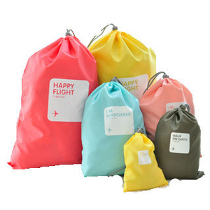 Bolsas de almacenamiento con cordón para viaje, poliéster amarillo, impermeables, para organizar ropa y ropa interior - Product Image 5