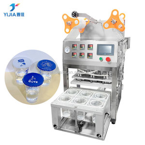 آلة ختم أكواب الزبادي والجبن من YIJIA - معدات تعبئة الأكواب ذات الاستخدام الواحد، معدات طهي مع ضمان لمدة سنة واحدة - Product Image 1