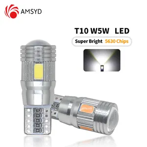 Perfect LED AMS Wide voltage highlight T10 5730 6SMD 10-30V decoding high temperature resistant width indicator light