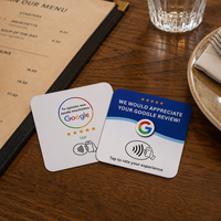 Support de carte-cadeau personnalisé étanche avec puce RFID NFC NTAG213 et menu interactif Newbega KPD008-7 13,56 MHz