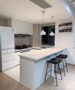 ตู้ครัวอะคริลิคเคลือบเงาสำหรับผนังดีไซน์อลูมิเนียมอัจฉริยะเป็นมิตรต่อสิ่งแวดล้อม - Product Image 2