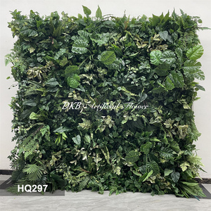 Mur végétal DKB en herbe avec fleurs, personnalisable, enroulable, pour décoration de mariage et de fête - Product Image 3
