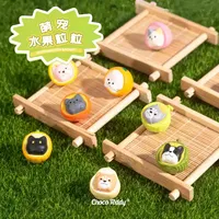 Série Fruits pour Animaux de Compagnie : Figurine de Collection Chat et Chien, Boîte Mystère, Ornement, Cadeau pour les Fans, Mignon Dessin Animé