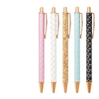 Stylo bille à pression 1,0 mm, largeur d'écriture, modèle HH-304 Vice, doré, personnalisable avec logo, non effaçable, promotionnel