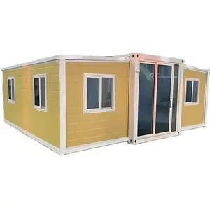 40FT Expandable Container House Portable Coffee Shop Full Interior Furniture Big Prefab Mobile Homes