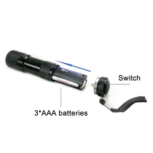 Mini Linterna UV de 9 LED, 395nm, Ultravioleta, Aleación de Aluminio, Color Negro, para Detección de Agentes y Objetos Fluorescentes - Product Image 3
