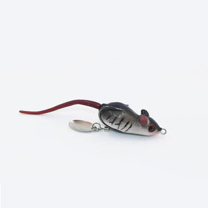 <span class=keywords><strong>Esca</strong></span> bionica a doppio gancio Luya Mouse Thunderfrog <span class=keywords><strong>esca</strong></span> galleggiante nera per la pesca di piccole esche per topi - Product Image 1
