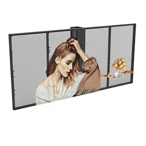 Transparent Outdoor LED Screen <b>Display</b> for Glass Window with Custom Size High Brightness Aluminum Frame - Product Image 1