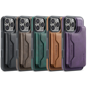 Custodia Business 2 in 1 in Pelle Staccabile con Ricarica Magnetica e Portatessere Magnetico per <span class=keywords><strong>iPhone</strong></span> 17 16 15 <span class=keywords><strong>14</strong></span> Pro Max - Product Image 2