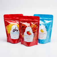 Sachet D'Emballage Alimentaire Zip en Aluminium Argenté, Refermable, Compostable, avec Fenêtre Transparente, 250ml/200g, en Papier Kraft, Doypack