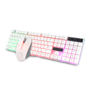 คีย์บอร์ดเกมมิ่งพร้อมเมาส์ Found Dream คอมโบ 104 ปุ่ม RGB Backlit แบบมีสาย คีย์บอร์ดแบบ Mechanical พร้อมปุ่มมัลติมีเดีย ภาษาอังกฤษ - Product Image 5