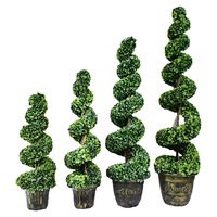 Vente directe d'usine, arbre serpent en spirale de simulation, décoration intérieure, ornements, arbre de Milan