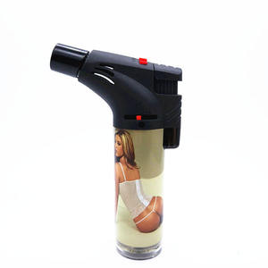 2025 nouveau briquet torche incliné à flamme électronique multi-usages avec serrure - Product Image 1