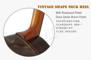 กีตาร์โปร่ง Aiersi คุณภาพสูง ทำจากไม้แท้ทั้งตัว ราคาดีที่สุด กีตาร์ทำมือ - Product Image 6