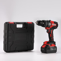 Perceuse à percussion sans fil brossée multifonctionnelle au lithium-ion de qualité industrielle, compacte, à poignée pistolet, réversible, à vitesse variable en continu, OEM